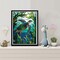 5D DIY Diamond Painting Kits for Adults Kids, Sea Turtle Stained Glass Full Drill Embroidery Cross Stitch Crystal Rhinestone Paintings Pictures Arts Wall Decor Painting Dots Kits 15.7X11.8 in